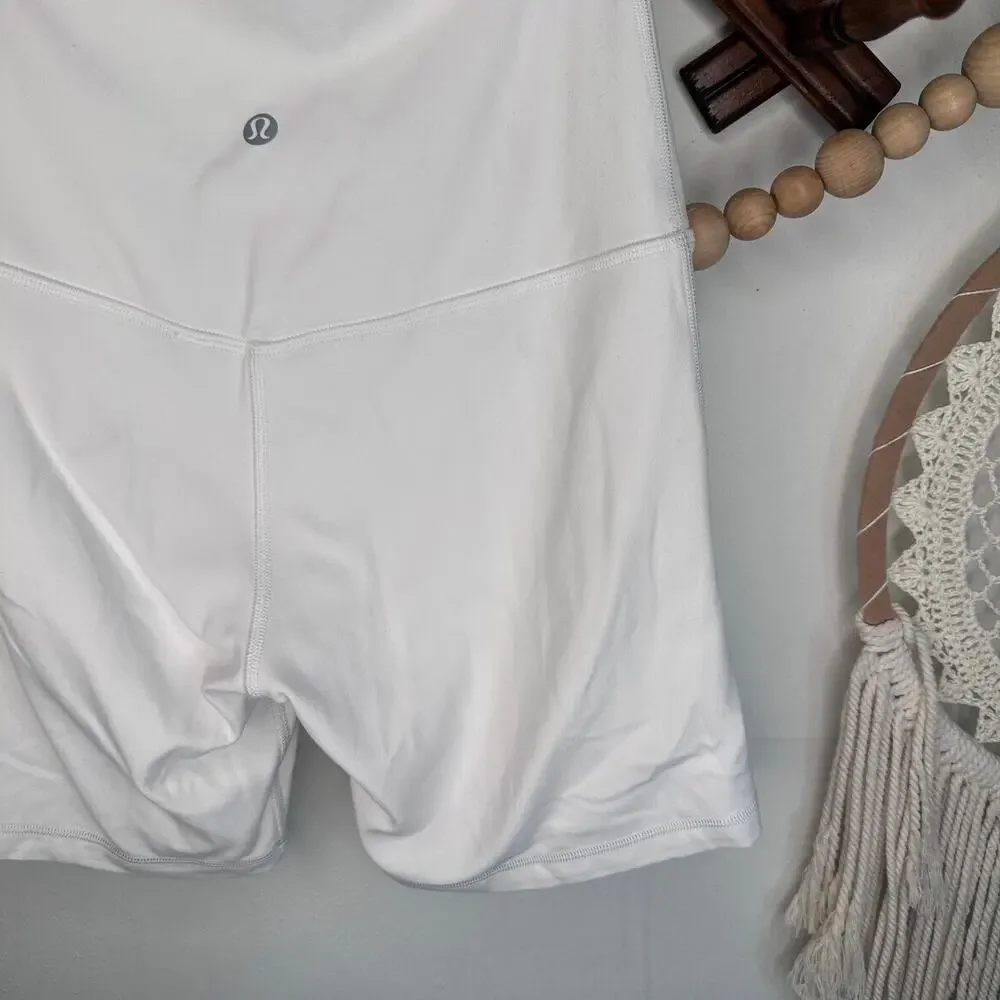 Lululemon Align White Biker Shorts - Picture 4 of 5